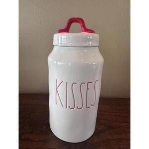 Vintage Rae Dunn “Kisses” Ceramic Canister